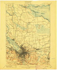 Syracuse New York Historical topographic map, 1:62500 scale, 15 X 15 Minute, Year 1898