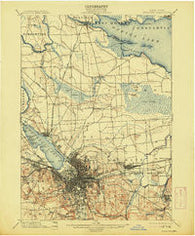 Syracuse New York Historical topographic map, 1:62500 scale, 15 X 15 Minute, Year 1898