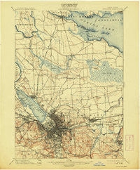 Syracuse New York Historical topographic map, 1:62500 scale, 15 X 15 Minute, Year 1898