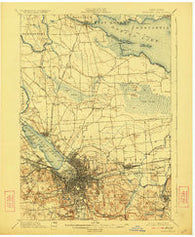 Syracuse New York Historical topographic map, 1:62500 scale, 15 X 15 Minute, Year 1898