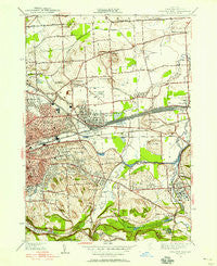 Syracuse East New York Historical topographic map, 1:24000 scale, 7.5 X 7.5 Minute, Year 1938