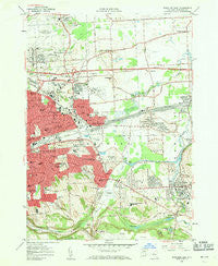 Syracuse East New York Historical topographic map, 1:24000 scale, 7.5 X 7.5 Minute, Year 1957