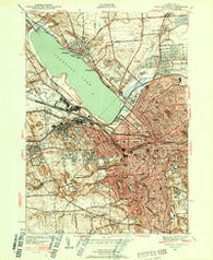 Syracuse West New York Historical topographic map, 1:24000 scale, 7.5 X 7.5 Minute, Year 1939