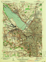 Syracuse West New York Historical topographic map, 1:31680 scale, 7.5 X 7.5 Minute, Year 1939