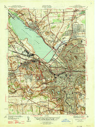 Syracuse West New York Historical topographic map, 1:31680 scale, 7.5 X 7.5 Minute, Year 1947