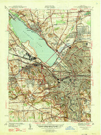 Syracuse West New York Historical topographic map, 1:31680 scale, 7.5 X 7.5 Minute, Year 1947