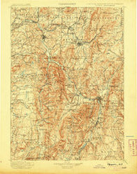 Taconic New York Historical topographic map, 1:125000 scale, 30 X 30 Minute, Year 1900