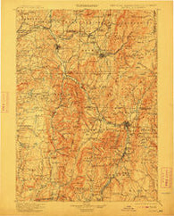 Taconic New York Historical topographic map, 1:125000 scale, 30 X 30 Minute, Year 1900
