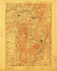 Taconic New York Historical topographic map, 1:125000 scale, 30 X 30 Minute, Year 1900