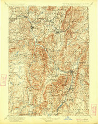 Taconic New York Historical topographic map, 1:125000 scale, 30 X 30 Minute, Year 1900