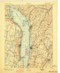 Tarrytown New York Historical topographic map, 1:62500 scale, 15 X 15 Minute, Year 1893