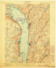 Tarrytown New York Historical topographic map, 1:62500 scale, 15 X 15 Minute, Year 1902