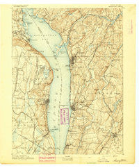 Tarrytown New York Historical topographic map, 1:62500 scale, 15 X 15 Minute, Year 1892