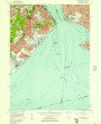 The Narrows New York Historical topographic map, 1:24000 scale, 7.5 X 7.5 Minute, Year 1955