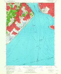 The Narrows New York Historical topographic map, 1:24000 scale, 7.5 X 7.5 Minute, Year 1955