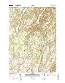 Theresa New York Current topographic map, 1:24000 scale, 7.5 X 7.5 Minute, Year 2016