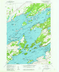 Thousand Island Park New York Historical topographic map, 1:24000 scale, 7.5 X 7.5 Minute, Year 1958