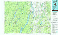 Ticonderoga New York Historical topographic map, 1:100000 scale, 30 X 60 Minute, Year 1986