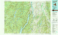 Ticonderoga New York Historical topographic map, 1:100000 scale, 30 X 60 Minute, Year 1989