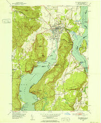 Ticonderoga New York Historical topographic map, 1:24000 scale, 7.5 X 7.5 Minute, Year 1950