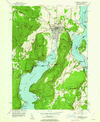 Ticonderoga New York Historical topographic map, 1:24000 scale, 7.5 X 7.5 Minute, Year 1950
