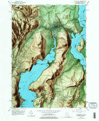 Ticonderoga New York Historical topographic map, 1:24000 scale, 7.5 X 7.5 Minute, Year 1950