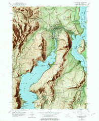 Ticonderoga New York Historical topographic map, 1:24000 scale, 7.5 X 7.5 Minute, Year 1950
