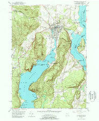 Ticonderoga New York Historical topographic map, 1:24000 scale, 7.5 X 7.5 Minute, Year 1950
