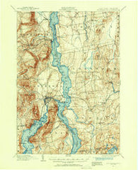 Ticonderoga New York Historical topographic map, 1:62500 scale, 15 X 15 Minute, Year 1894