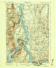Ticonderoga New York Historical topographic map, 1:62500 scale, 15 X 15 Minute, Year 1902