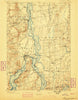 Ticonderoga New York Historical topographic map, 1:62500 scale, 15 X 15 Minute, Year 1896