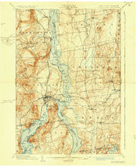 Ticonderoga New York Historical topographic map, 1:62500 scale, 15 X 15 Minute, Year 1902