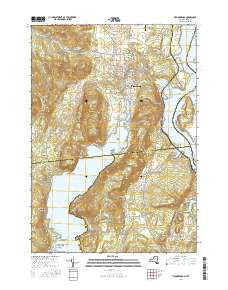 Ticonderoga New York Current topographic map, 1:24000 scale, 7.5 X 7.5 Minute, Year 2016