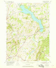 Tomhannock New York Historical topographic map, 1:24000 scale, 7.5 X 7.5 Minute, Year 1954