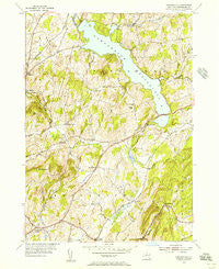 Tomhannock New York Historical topographic map, 1:24000 scale, 7.5 X 7.5 Minute, Year 1954