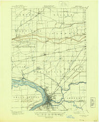 Tonawanda New York Historical topographic map, 1:62500 scale, 15 X 15 Minute, Year 1901