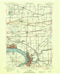 Tonawanda New York Historical topographic map, 1:62500 scale, 15 X 15 Minute, Year 1948