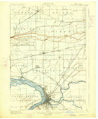 Tonawanda New York Historical topographic map, 1:62500 scale, 15 X 15 Minute, Year 1901