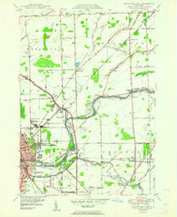 Tonawanda East New York Historical topographic map, 1:24000 scale, 7.5 X 7.5 Minute, Year 1950