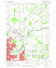 Tonawanda East New York Historical topographic map, 1:24000 scale, 7.5 X 7.5 Minute, Year 1965