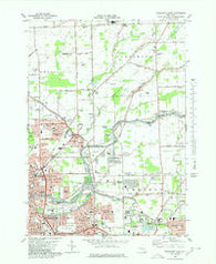 Tonawanda East New York Historical topographic map, 1:24000 scale, 7.5 X 7.5 Minute, Year 1980
