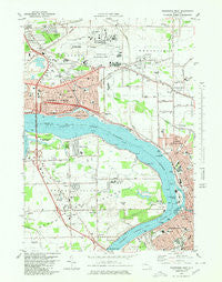 Tonawanda West New York Historical topographic map, 1:25000 scale, 7.5 X 7.5 Minute, Year 1980