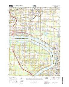 Tonawanda West New York Current topographic map, 1:24000 scale, 7.5 X 7.5 Minute, Year 2016