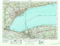 Toronto New York Historical topographic map, 1:250000 scale, 1 X 2 Degree, Year 1965