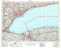 Toronto New York Historical topographic map, 1:250000 scale, 1 X 2 Degree, Year 1962