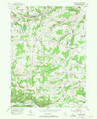 Towlesville New York Historical topographic map, 1:24000 scale, 7.5 X 7.5 Minute, Year 1953