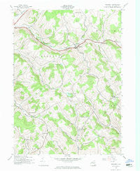 Treadwell New York Historical topographic map, 1:24000 scale, 7.5 X 7.5 Minute, Year 1943