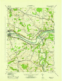 Tribes Hill New York Historical topographic map, 1:31680 scale, 7.5 X 7.5 Minute, Year 1946