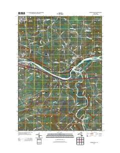 Tribes Hill New York Historical topographic map, 1:24000 scale, 7.5 X 7.5 Minute, Year 2013