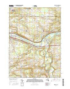 Tribes Hill New York Current topographic map, 1:24000 scale, 7.5 X 7.5 Minute, Year 2016